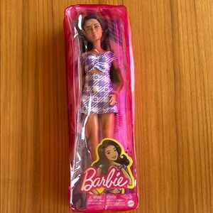 Barbie Latina , in Chic Purple and White Dress new unopened